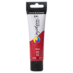 Daler-Rowney System3 Acrylic - Crimson, 59 ml