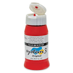 Daler-Rowney System3 Acrylic - Cadmium Red Deep Hue, 500 ml bottle