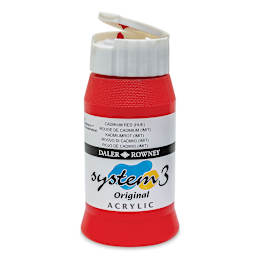 Daler-Rowney System3 Acrylic - Cadmium Red Hue, 500 ml bottle