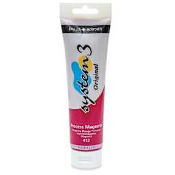 Daler-Rowney System3 Acrylic - Process Magenta, 150 ml tube