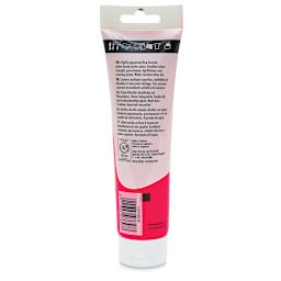 Daler-Rowney System3 Acrylic - Fluorescent Pink, 150 ml tube back