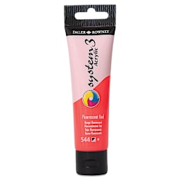 Daler-Rowney System3 Acrylic - Fluorescent Red, 59 ml