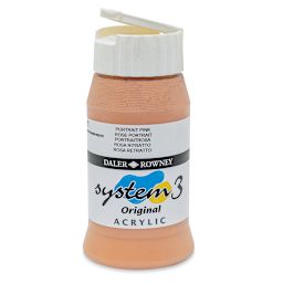 Daler-Rowney System3 Acrylic - Peach Pink, 500 ml bottle