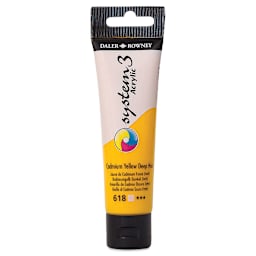 Daler-Rowney System3 Acrylic - Cadmium Yellow Deep Hue, 59 ml