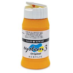 Daler-Rowney System3 Acrylic - Cadmium Yellow Deep Hue, 500 ml bottle