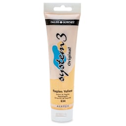 Daler-Rowney System3 Acrylic - Naples Yellow, 150 ml tube