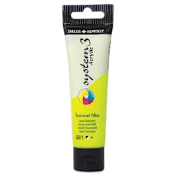 Daler-Rowney System3 Acrylic - Fluorescent Yellow, 59 ml