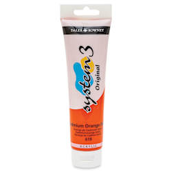 Daler-Rowney System3 Acrylic - Cadmium Orange Hue, 150 ml tube