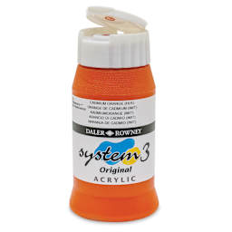 Daler-Rowney System3 Acrylic - Cadmium Orange Hue, 500 ml bottle
