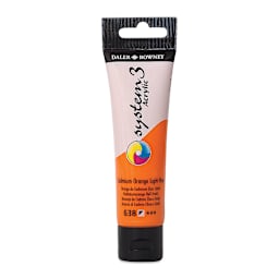 Daler-Rowney System3 Acrylic - Cadmium Orange Light, 59 ml