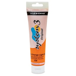 Daler-Rowney System3 Acrylic - Cadmium Orange Light Hue, 150 ml tube