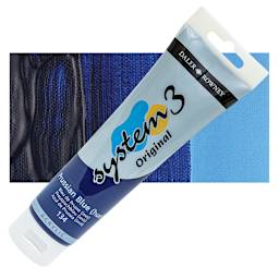 Daler-Rowney System3 Acrylic - Prussian Blue Hue, 150 ml tube and swatch