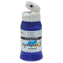 Daler-Rowney System3 Acrylic - Ultramarine, 500 ml bottle