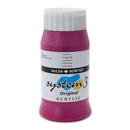 Daler-Rowney System3 Acrylic - Purple, 500 ml bottle