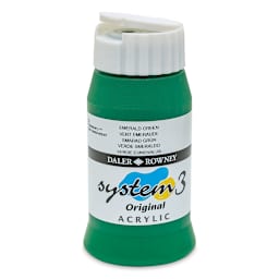 Daler-Rowney System3 Acrylic - Emerald, 500 ml bottle