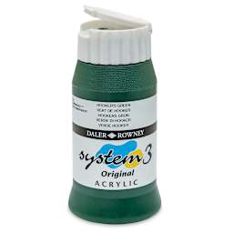 Daler-Rowney System3 Acrylic - Hooker's Green, 500 ml bottle