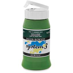 Daler-Rowney System3 Acrylic - Oxide of Chromium Green, 500 ml bottle