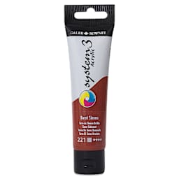 Daler-Rowney System3 Acrylic - Burnt Sienna, 59 ml
