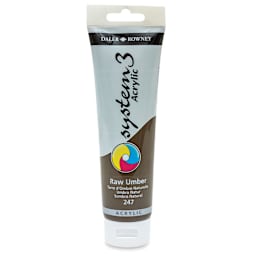Daler-Rowney System3 Acrylic - Raw Umber, 150 ml tube