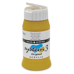 Daler-Rowney System3 Acrylic - Pale Gold Hue, 500 ml bottle