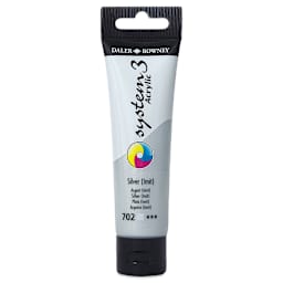 Daler-Rowney System3 Acrylic - Silver Hue, 59 ml