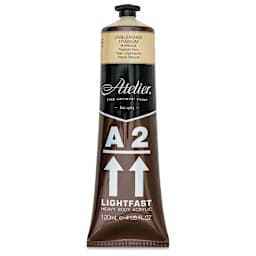 Chroma A2 Student Acrylics - Unbleached Titanium, 120 ml tube, front