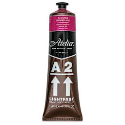 Chroma Atelier A2 Lightfast Heavy Body Acrylic Paint - Alizarine Crimson Hue, 120 ml tube, front