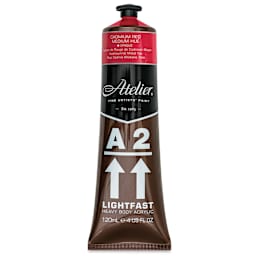 Chroma A2 Student Acrylics - Cadmium Red Medium Hue, 120 ml tube