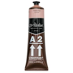 Chroma A2 Student Acrylics - Toning Pink, 120 ml tube, front