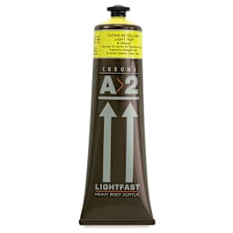 Chroma A2 Student Acrylics - Cadmium Yellow Light Hue, 120 ml tube