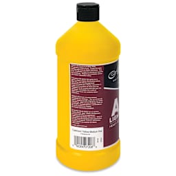 Chroma A2 Student Acrylics - Cadmium Yellow Medium Hue, 1 L, Bottle, back