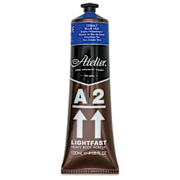 Chroma A2 Student Acrylics - Cobalt Blue Hue, 120 ml tube, front