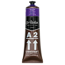 Chroma A2 Student Acrylics - Dioxazine Purple, 120 ml tube, front