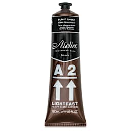 Chroma A2 Student Acrylics - Burnt Umber, 120 ml tube