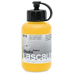 Lascaux Studio Acrylics - Permanent Yellow Medium, 85 ml bottle