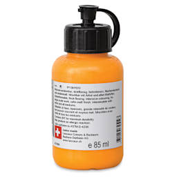 Lascaux Studio Acrylics - Permanent Yellow Deep, 85 ml bottle back