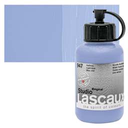 Lascaux Studio Acrylic - Light Blue, 85 ml bottle and swatch