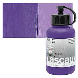 Lascaux Studio Acrylic - Violet, 85 ml bottle and swatch