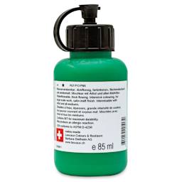 Lascaux Studio Acrylics - Permanent Green Deep, 85 ml bottle back