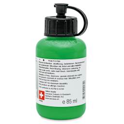 Lascaux Studio Acrylics - Permanent Green Light, 85 ml bottle back