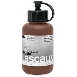 Lascaux Studio Acrylics - Burnt Umber, 85 ml bottle