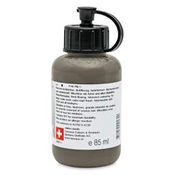 Lascaux Studio Acrylics - Raw Umber, 85 ml bottle back