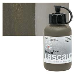 Lascaux Studio Acrylic - Raw Umber, 85 ml bottle and swatch