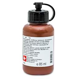 Lascaux Studio Acrylics - Oxide Brown Deep, 85 ml bottle back