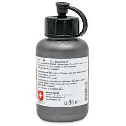 Lascaux Studio Bronze Acrylics - Rich Pale Gold, 85 ml bottle back