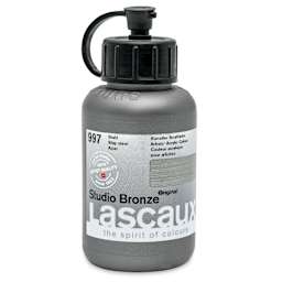 Lascaux Studio Bronze Acrylics - Stainless Steel, 85 ml bottle