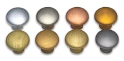Lascaux Studio Bronze Acrylics - All eight colors shown on knobs
