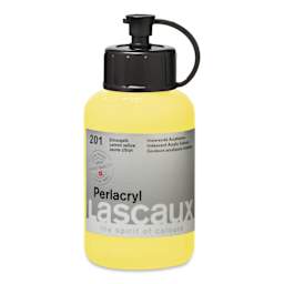 Lascaux Perlacryl Iridescent Acrylic - Lemon Yellow, 85 ml bottle