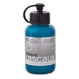 Lascaux Perlacryl Iridescent Acrylics - Turquoise Blue, 85 ml bottle