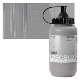 Lascaux Artist Acrylic - Grey, 390 ml Bottle and swatch